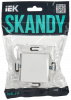 SK-PL10-K01 SKANDY Заглушка с суппортом SK-C01W арктический белый IEK 