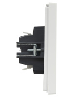 FORTE&PIANO Выключатель 2-клавишный с индикацией 10А FP206 белый IEK FP-V20-1-10-1-K01