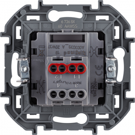 Переключатель промежуточный винтовые клеммы INSPIRIA 10 AX 250 В~ белый Legrand/Daccord 673680