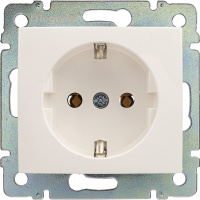 VALENA Розетка с заземлением 2К+З со шторками белая Legrand 774222
