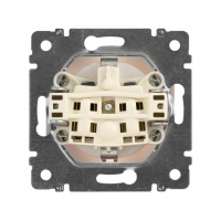 VALENA Розетка с заземлением со шторками в рамку белая Legrand/Daccord 774421