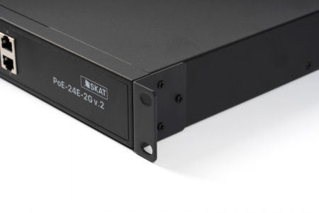 Коммутатор неуправляемый SKAT 24 порта, PoE+, 2-Uplink, 300 Вт Бастион 4077