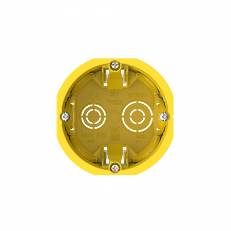 IMT351511 MultiBox Коробка установочная для полых стен 68(65) х 60 мм Жёлтая (со стикером) Systeme Electric 