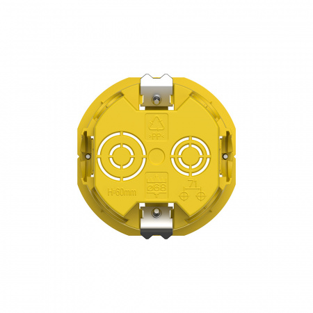 IMT351511 MultiBox Коробка установочная для полых стен 68(65) х 60 мм Жёлтая (со стикером) Systeme Electric 