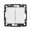 VALENA Выключатель двухклавишный в рамку белый Legrand/Daccord 774405