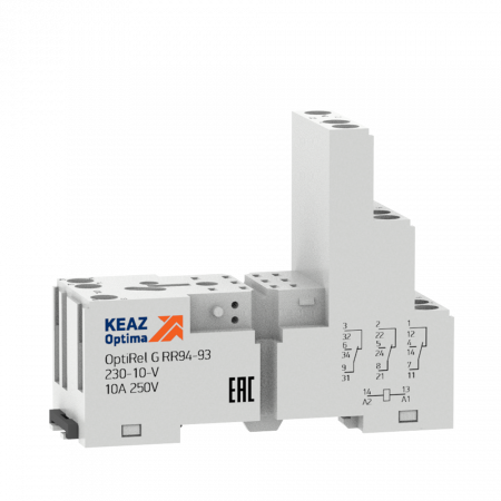 Розетка для реле OptiRel G RR94-94-230-7-V КЭАЗ 281166