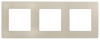 ETIKA Рамка 3 поста слоновая кость Legrand/Daccord 672513