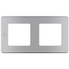 Рамка 2 поста INSPIRIA алюминий Legrand/Daccord 673942