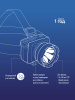 Фонарь налобный аккумуляторный, 1W, аккум. 4V 0.5Ah. 140Лм, 12 часов Космос KOCAccuH1WLED