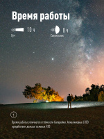 KocH103COBLED Фонарь налобный , 3W, 3 батарейки ААА, 140Lm, Космос 