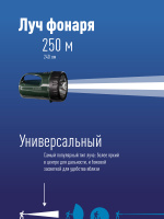 Фонарь-прожектор аккумуляторный, 3W LED, аккум. 6V 4.5Ah. 240Лм, 20 часов Космос KOCAccu368LED
