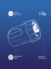 Фонарь-прожектор аккумуляторный, 3W LED, аккум. 6V 4.5Ah. 240Лм, 20 часов Космос KOCAccu368LED