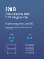 Лампа светодиодная LED 24Вт T8 G13 D25х1500 4000К белый 2400 лм Космос Lksm_LED24wG13T840GL