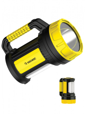 KOCAc2005W_Ex Фонарь-прожектор аккумуляторный , 5W LED + 20х0.5 W LED, аккум. 4V 2Ah, 300Lm - 6 часов, 380Lm - 3 часа, Космос 