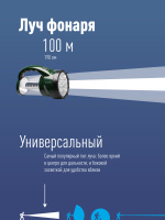 Фонарь-прожектор аккумуляторный , 16 LED + 24 LED, аккум. 4V 2Ah, 190Lm, 350Lm, 15 часов, Космос KOCAP2008L-LED