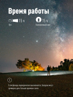 Фонарь-прожектор аккумуляторный , 16 LED + 24 LED, аккум. 4V 2Ah, 190Lm, 350Lm, 15 часов, Космос KOCAP2008L-LED