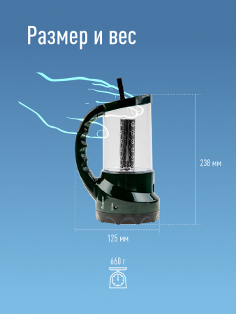 Фонарь-прожектор аккумуляторный , 16 LED + 24 LED, аккум. 4V 2Ah, 190Lm, 350Lm, 15 часов, Космос KOCAP2008L-LED