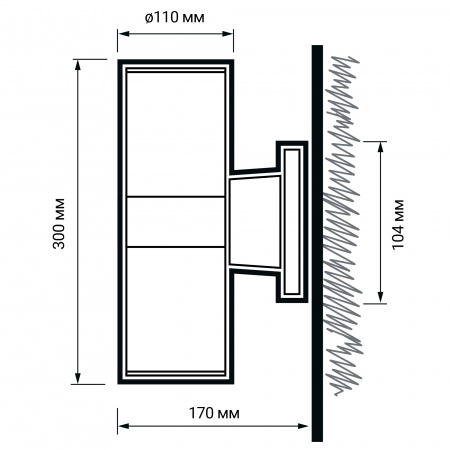 2857941B Светильник светодиодный ДБУ-2х9Вт архитектурный   IP65 6500К 1620Лм серый JazzWay 