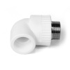 Угольник 20 х 1/2' НР комбинированный, полипропиленовый, белый PRO AQUA PA27008P