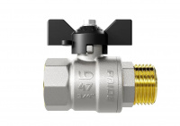 Кран шаровой со сгоном (американка) бабочка ВН/НР Ду25 Ру40 (1') LD Pride LD Pride 47.25.В-ГШ.Б LD 47.306.25