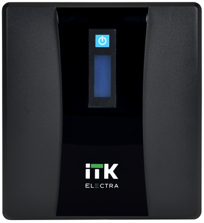 Источник бесперебойного питания Line-interactive 1500 ВА/900 Вт, фаза 1/1, LCD дисплей, с АКБ 2х9AH, USB ITK EET-1500VA-1-002