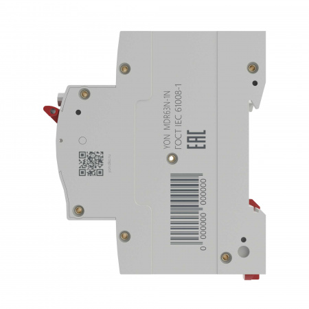MDR63N-1N2C20-A Выключатель автоматический дифференциального тока двухполюсный MDR63N, 20A, 30мА, тип A, C, 6кА, электронный, серии YON MAX DKC 