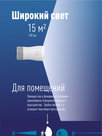 Фонарь-светильник аккумуляторный - 3W , кемпинг-7 W, аккум. 3.7V 1.2 Ah, 150Lm - 3 часа, 250 Lm - 3 часа, 180 Lm - 4 часа, Космос KOCAc6017LED