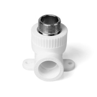 Водорозетка 20 х 1/2' НР полипропиленовая PPR белая PRO AQUA PA28108P