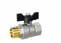 Кран шаровой со сгоном (американка) бабочка ВН/НР Ду20 Ру40 (3/4') LD Pride LD Pride 47.20.В-ГШ.Б LD 47.306.20