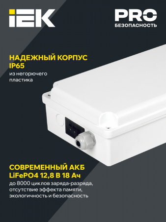 Блок аварийного питания БАП120-1.0 универсальный для LED IP65 IEK LLVPOD-EPK-120-1H-U