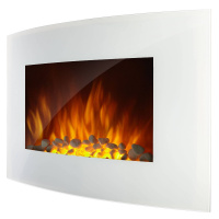 Электрокамин настенный 2 кВт панорамная панель цвет белый Electrolux EFP/W-1200URLS White НС-1248159