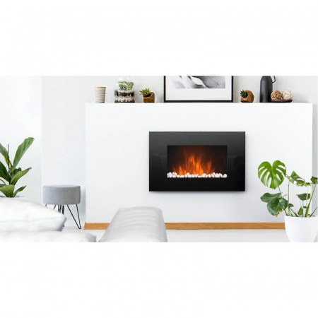 EFP/W-1250ULS Электрокамин настенный 2 кВт плоская панель цвет черный Electrolux  НС-1052291