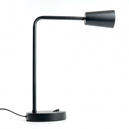 DE185 48424 Светильник настольный GU10 без лампы черный FERON 