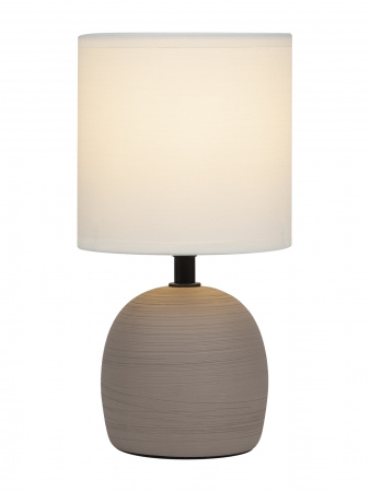 Настольная лампа Sheron 7044-503 1 х Е14 40 Вт керамика коричневая с абажуром Rivoli Б0053460