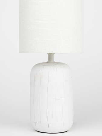 Настольная лампа Ramona 7041-501 1 * Е14 40 Вт керамика белая с абажуром Rivoli Б0053451