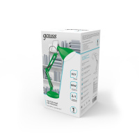 Светильник настольный под лампу E27 х60 Вт 220-240В IP20 300х150 мм Зеленый струбцина GTL GAUSS GT0033