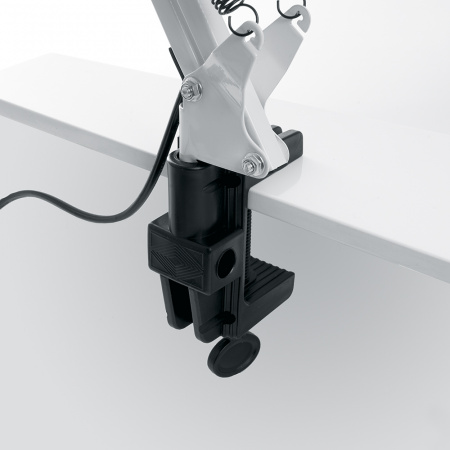 Светильник настольный 60w Е27 на струбцине черный FERON DE1430 24233