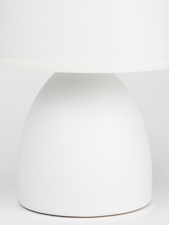 Настольная лампа Nadine 7042-502 1 х Е14 40 Вт керамика белая с абажуром Rivoli Б0053455