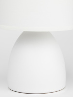 Настольная лампа Nadine 7042-502 1 х Е14 40 Вт керамика белая с абажуром Rivoli Б0053455