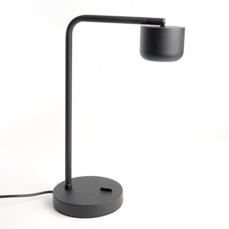 DE365 48404 Светильник настольный 12w GX53 без лампы черный с антибликовой сеточкой FERON 