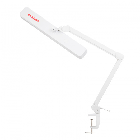 31-0410 Настольная бестен лампа на струбцине, 324 SMD     LED диммер белая REXANT 