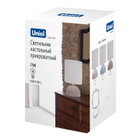 Светильник настольный декоративный под лампу Е14 40W Механический выключатель UML-B302 E14 PINK  Розовый Uniel UL-00010754