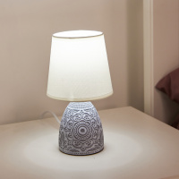 Светильник настольный декоративный под лампу Е14 40W Механический выключатель Темно-серый UML-B301 E14 DARK GREY Uniel UL-00010750