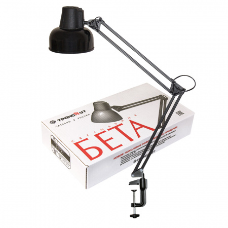 Светильник Бета 60Вт кронштейн черный Е27 без лампы Трансвит 77