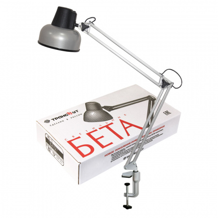 Светильник Бета 60Вт кронштейн серебристый Е27 без лампы Трансвит 76