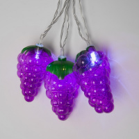 Гирлянда светодиодная на батарейках 2AA (не в/к) Виноград 4м 10 светодиодов Провод прозрачный ULD-S0400-010/STB/2AA WHITE IP20 GRAPES Uniel UL-00003392