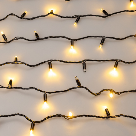 Гирлянда светодиодная декоративная ARD-STRING-CLASSIC-1000-BLACK-100LED-PULSE Warm (230V, 7W) (ARDCL, IP65) Arlight 031649