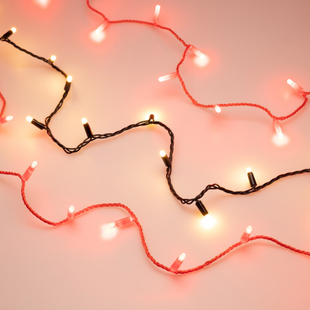 Гирлянда светодиодная декоративная ARD-STRING-CLASSIC-10000-BLACK-100LED-MILK-STD Warm (230V, 7W) (ARDCL, IP65) Arlight 028209