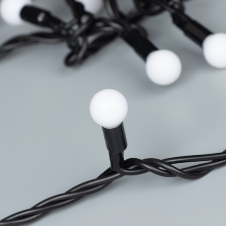 Гирлянда светодиодная декоративная ARD-BALL-CLASSIC-D13-10000-BLACK-100LED BLUE (230V, 7W) (ARDCL, IP65) Arlight 025570