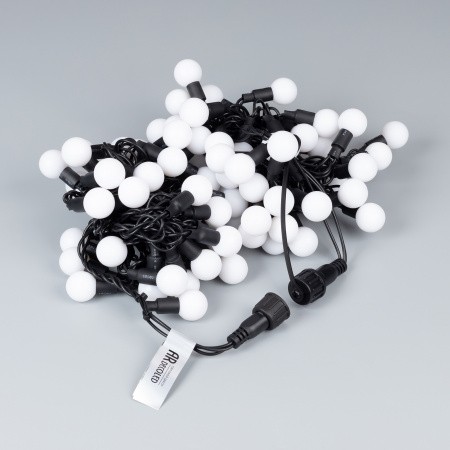 Гирлянда светодиодная декоративная ARD-BALL-PRO-D23-10000-BLACK-80LED RGB (230V, 7W) (ARDCL, IP65) Arlight 025622